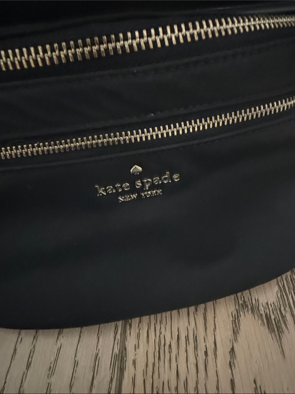 kate spade Black Nylon Crossbody Belt Bag with Gold Hardware - Picture 2 of 2